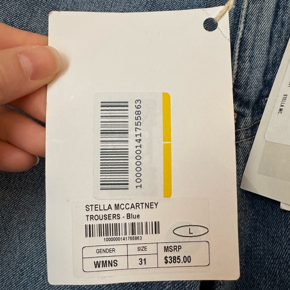 NWT Stella McCartney Mid Rise Straight Leg Jeans - Picture 5 of 10
